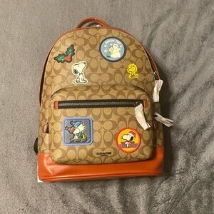 Peanuts x Coach snoopy backpack